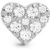 Daniel Wellington - Steel single earring Heart with crystals DW00400878