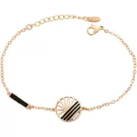 NAEMI Women Bracelet in Rose Gold Black | Gr.: onesize