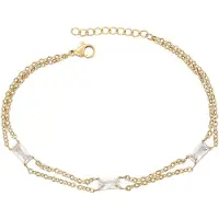 Faina Women Double Chain Bracelet in Gold | Gr.: onesize