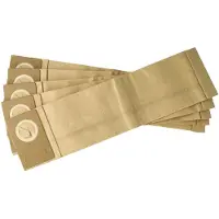 VHBW 5x Staubbeutel Ersatz für Nilfisk 82040400 für Staubsauger - 26cm x 9,9cm braun