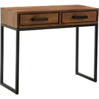 FineBuy Konsolentisch Sheesham Braun