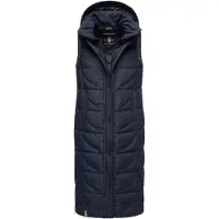 NAVAHOO Damen Steppweste Brezelchen – Lang & Stylisch Warm