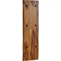 FineBuy Wandgarderobe Sheesham Braun