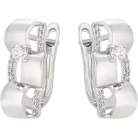 Faina Women Huggie Earrings in Silver | Gr.: onesize