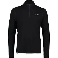 Mons Royale Cascade Merino Base Layer 1/4 Zip, Skiunterhemd, Herren, schwarz