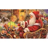 Krebs Christbaumschmuck Glas Mini-Adventskalender 3 cm 24 Anhänger