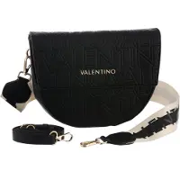 Valentino Pansy Flap Bag: NERO