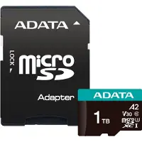 ADATA AUSDX1TUI3V30SA2-RA1, 1 TB, MicroSDXC, Klasse 10, UHS-I, 100 MB/s, 85 MB/s