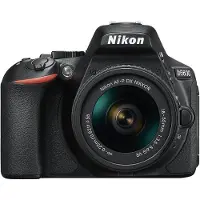 Nikon D5600 + AF-P DX 18-55mm G VR, 24,2 MP, 6000 x 4000 Pixel, CMOS, Full HD, Touchscreen, Schwarz