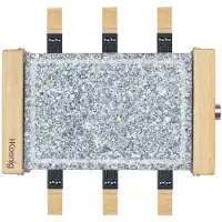 H.Koenig WOD6, 6 Person(en), Metall, Stein, Holz, Schwarz, Marmorfarbe, Holz, Rechteckig, Stein, 295 x 195 mm