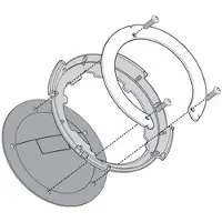 Givi Tanklock Adapter BF36 für Yamaha MT-07 2018-2020 Unisexschwarz310 - Motorradzubehör - Motorradgepäck