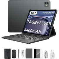 Blackview Link 8 Tablet 12,7" 90 Hz, 18-W-Schnellladefunktion, 18 GB (6+12) RAM + 256 GB ROM, 8400-mAh-Akku/2K-FHD/PC-Modus/Widevine L1/Face ID/13 MP + 16 MP/GPS/OTG mit Tastatur und Stylus