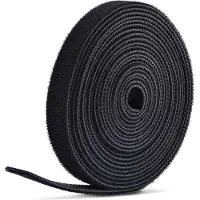 StarTech.com .com HKLP7505B, Kabelbinder mit Klettverschluss, Universal, Schwarz