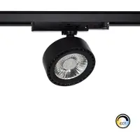 LEDKIA 3-Phasenstromschiene LED-Strahler 20W Onuba CCT Wählbar Schwarz 3000K - 4000K - 6000K Wählbar (Warm-Neutral-Kalt)
