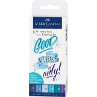 Faber-Castell - India ink Pitt Artist Pen Lettering (6 pcs) (267123)