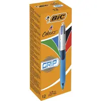 BIC Kugelschreiber 4C Grip 8871361 4 Colours Box, 12 Stück