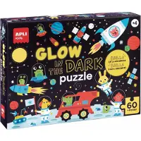 APLI Kids APLI - Ruimte Glow in the dark puzzel + poster (60-delig)