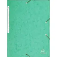Exacompta Gummibandmappe Presspan Gummizug-Verschluss grün