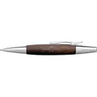 Faber-Castell 148381 - Drehkugelschreiber e-motion Birnbaum, dunkelbraun, Kugelschreiber Mine B, Schreibfarbe schwarz