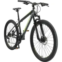 Bikestar Mountainbike 27,5 Zoll | 17 Zoll Rahmen, 21 Gang Shimano Schaltung, Scheibenbremse | Schwarz