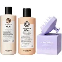 Maria Nila Head & Hair Heal Scalp Brush Set - 350+300ml