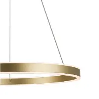 SLV One 60 LED-Hängeleuchte, messing, Ø60 cm, up/down, CCT - , One 60, dimmbar, Gold / Messing, für Wohnzimmer, Metall, Modern