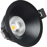 ANTIDARK Downlight Spotlight 9W 3000K Schwarz - , dimmbar, Schwarz, für Wohnzimmer, Metall
