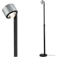 Paulmann LED Stehlampe Aldan, dimmbar, schwarz, für Wohn- / Esszimmer, Aluminium, Modern, LED Stehlampe