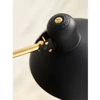 Fritz Hansen KAISER idell 6580-F Stehlampe gold/schwarz - , Gold / Messing, für Wohnzimmer, Metall, Vintage