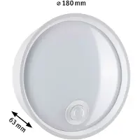 Paulmann LED Außenwandleuchte Platomo Dämmerungsgesteuerter Bewegungsmelder (IR) seewasserresistent