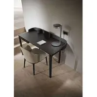 LIGHT-POINT Blade T2 Slim Tischlampe, schwarz/silber, 55cm - , dimmbar, Schwarz, für Wohnzimmer, Aluminium