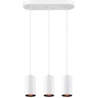 SLV 1006436 ASTO TUBE, Pendelleuchte, GU10, Pendellänge 250cm 3-fach weiß