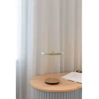 UMAGE Asteria Move LED-Akku-Tischlampe oliv/messing 31 cm - , Asteria Move, dimmbar, Grün, für Wohnzimmer, Metall, Design