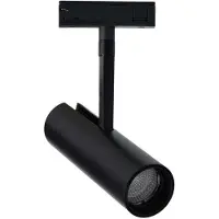ANTIDARK Designline Tube SLIM LED-Schienenspot schwarz 930 - , dimmbar, Schwarz, für Wohnzimmer, Metall