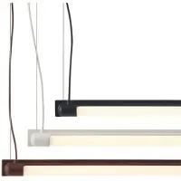 Muuto Fine Pendelleuchte L90 Grey - , dimmbar, Grau, für Esszimmer, Aluminium