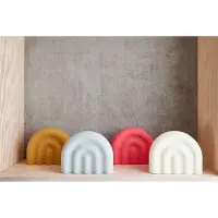 OYOY Rainbow Tischleuchte, sandfarben, 14 cm - Living Design Living Design, Braun / Rost, für Kinderzimmer, Kunststoff