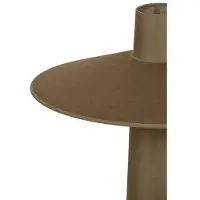 Forestier Thésée Tischleuchte, dunkelbraun, Höhe 50 cm - , Thésée, Braun / Rost, für Wohnzimmer, Stoff / Textil, Boho