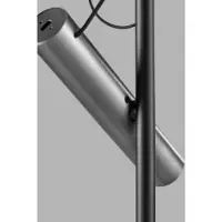 LIGHT-POINT Spirit F1 Stehleuchte Dim. Titanium/Schwarz - , Metallisch, für Wohnzimmer, Aluminium