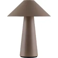 Globen Lighting Tischlampe Cannes, dimmbar, braun / rost, für Wohn- / Esszimmer, Kunststoff, Skandinavisch, Tischlampe