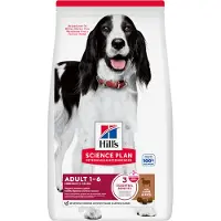 Hill's Pet Nutrition Science Plan Canine Adult Medium Lamb &amp; Rice 18 kg + 3 Dosen GRATIS