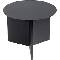 HAY Beistelltisch Slit Black Rund Ø45 x H35,5 cm