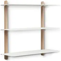 Gejst Nivo Regal Large A Hell Eiche/Weiß - , Holz, Holz