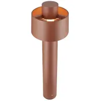 SLV Design-Gartenleuchte Photoni Cyl Pole 75 Rostbraun 75cm