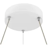 SLV One Flat Pendelleuchte Einzeln 2700/3000K White - , Weiß, für Wohnzimmer, Aluminium
