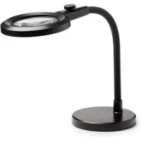 Halo Design Magni Charge Superflex Tischleuchte, schwarz - , Schwarz, für Arbeitszimmer / Büro, Metall