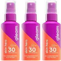 Gleam Milky Sunscreen Spray SPF 30 Skin Hero