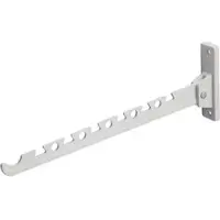 Metafranc Kleiderhaken 0250087, klappbar, weiß, Aluminium, Wandkleiderlüfter