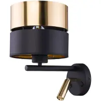 TK Lighting Wandlampe Hilton , schwarz, für Wohn- / Esszimmer, Metall, Modern, Wandleuchte, Wandlampe Innen