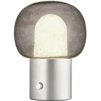 Blomus Iris LED Tischleuchte Matt Stainless Steel - , Grau, für Wohnzimmer, Aluminium