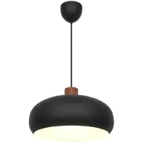 DFTP Aurelio Pendelleuchte Schwarz - by Nordlux, Schwarz, für Wohnzimmer, Metall